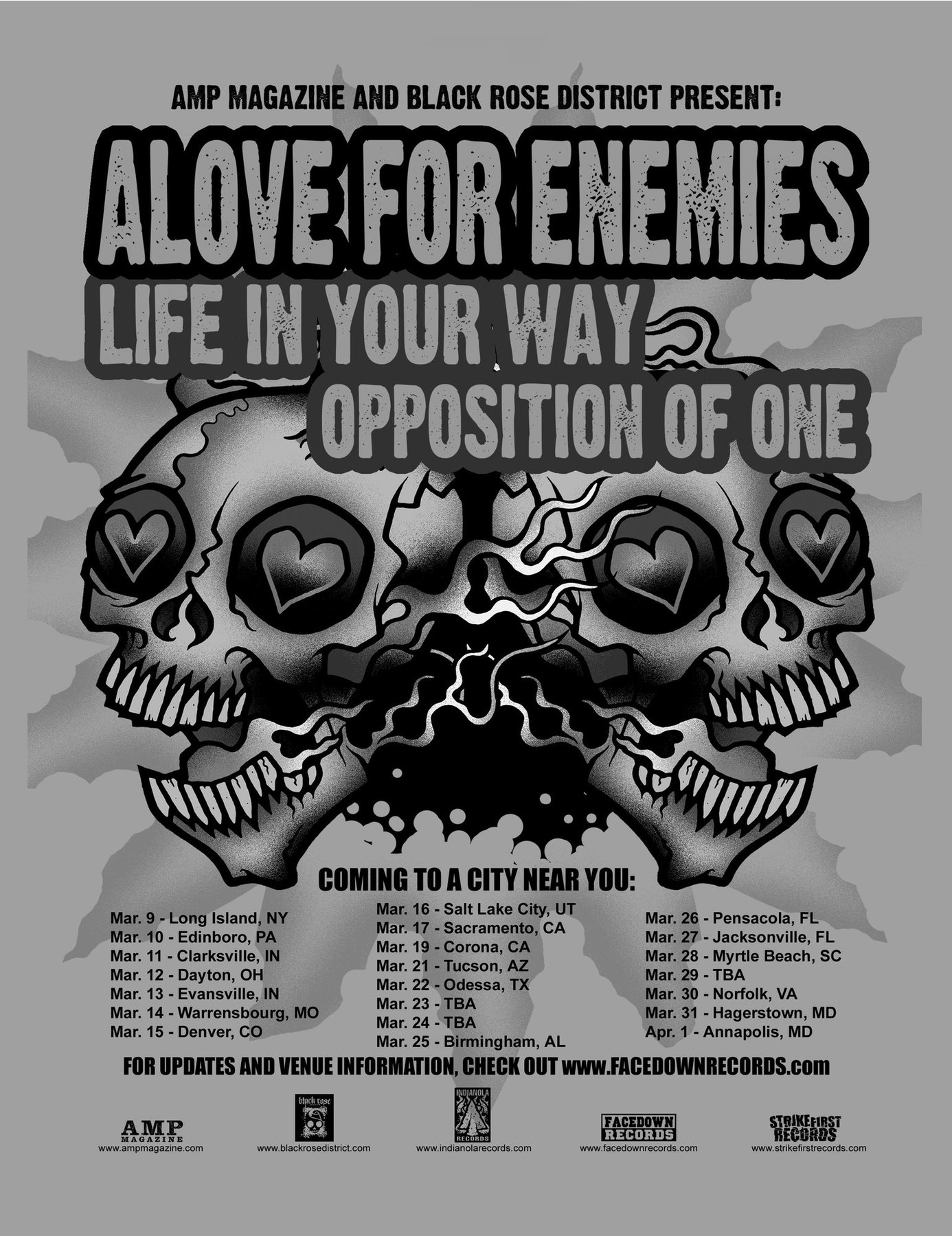 Life In Your Way archive photograph or artwork (promotional materials): LIYW_tour-poster_alove-for-enemies_2005.jpg